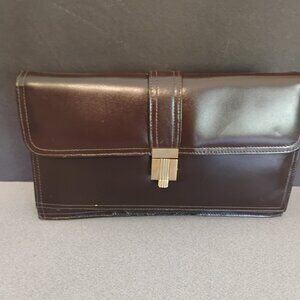 Cuero Vaca Argentinian Leather Clutch Vintage Never Used